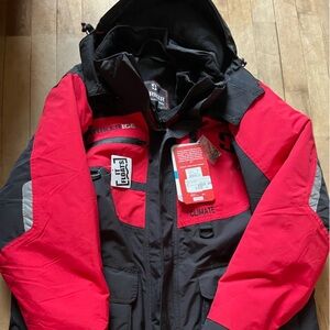 Men's Red and Black Jacket